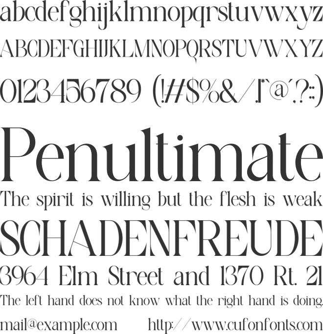 Bevitta font preview