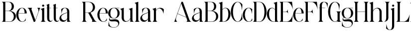 Bevitta Regular font