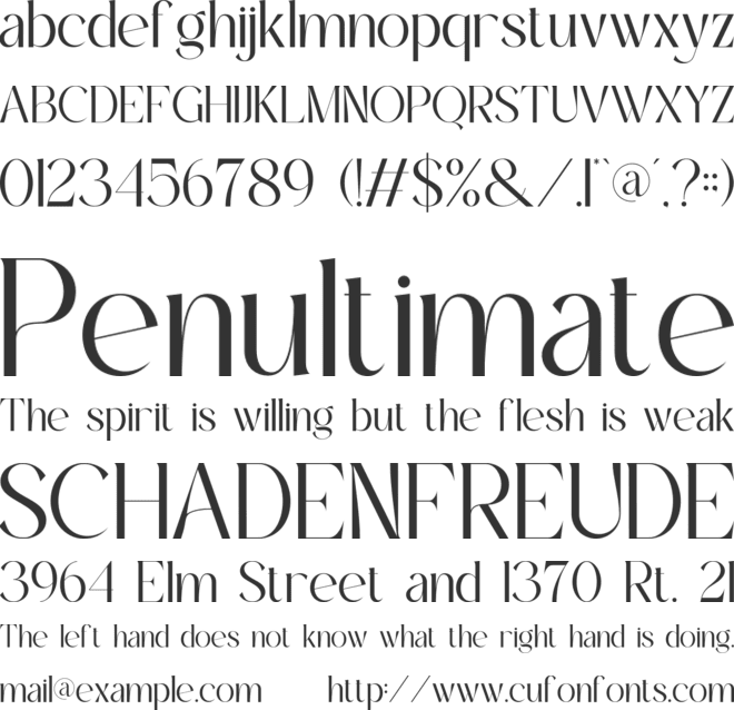 Qarine font preview