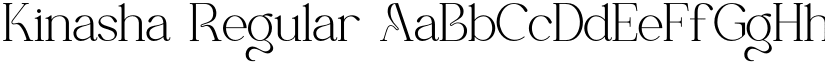 Kinasha Regular font