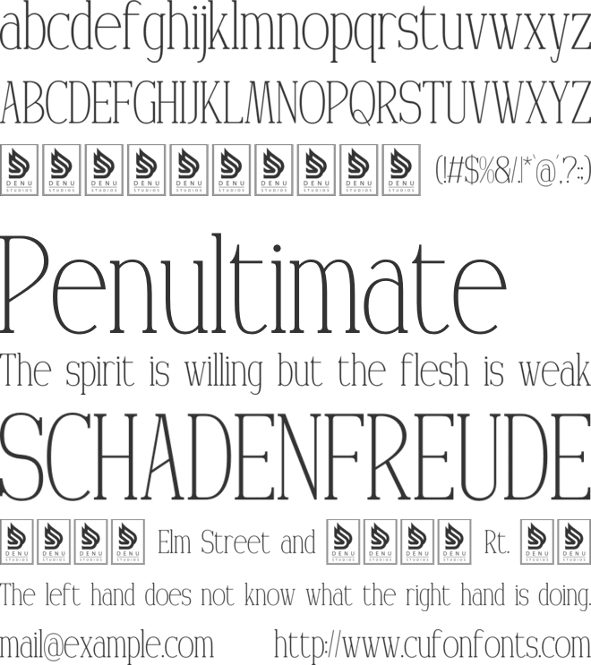 Bratan Safioor font preview