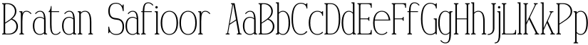 Bratan Safioor font