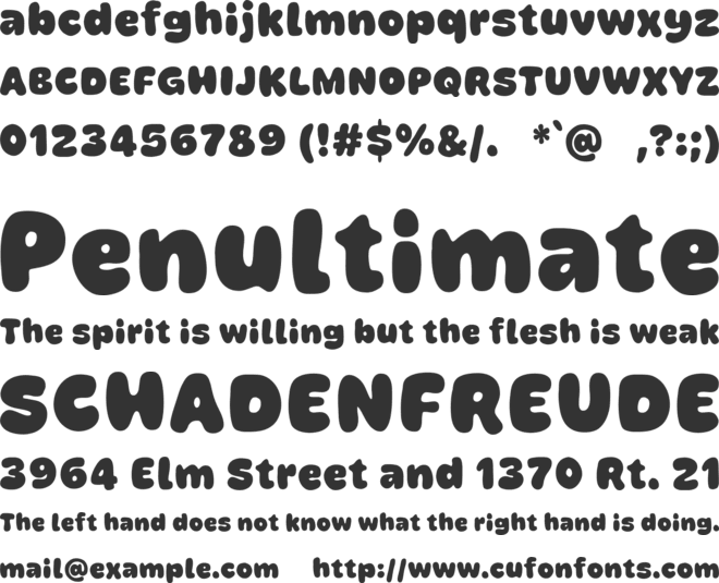 Crayomayo font preview