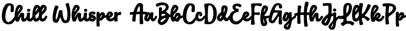 Chill Whisper font