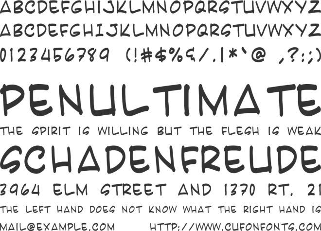Karatula font preview