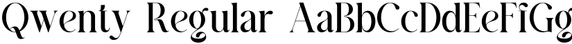 Qwenty Regular font