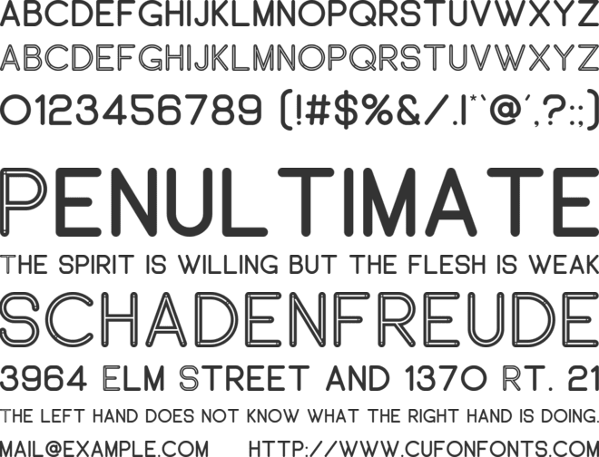 Norase font preview