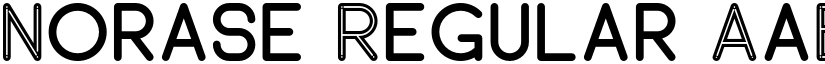 Norase Regular font