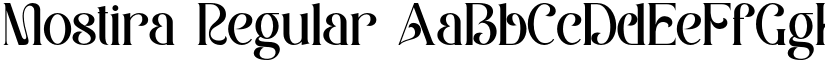 Mostira Regular font