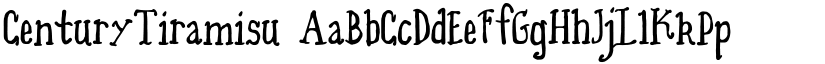 CenturyTiramisu font