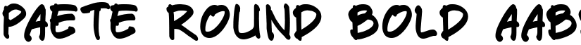 Paete Round Bold font