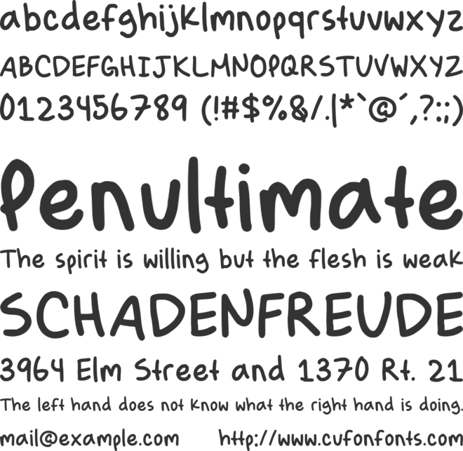 Chilgo font preview
