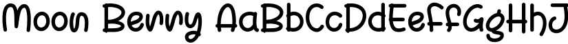 Moon Berry font