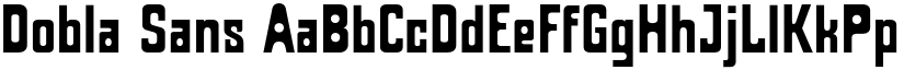 Dobla Sans font