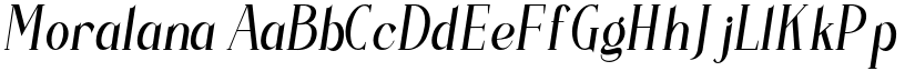 Moralana font download