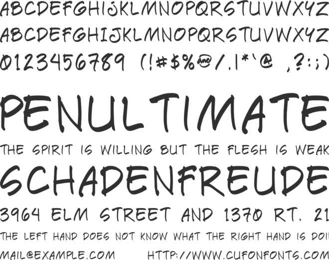 Paete Round font preview