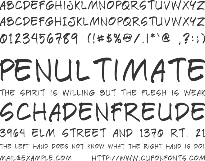Paete Round font preview