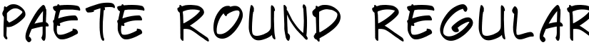 Paete Round Regular font