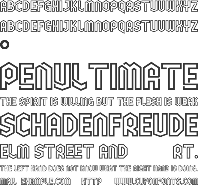 VOLTINE font preview