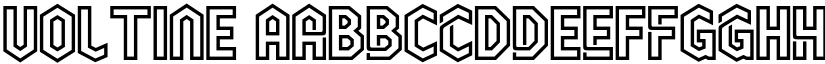 VOLTINE font