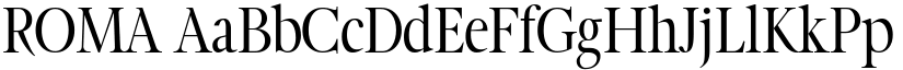 ROMA font