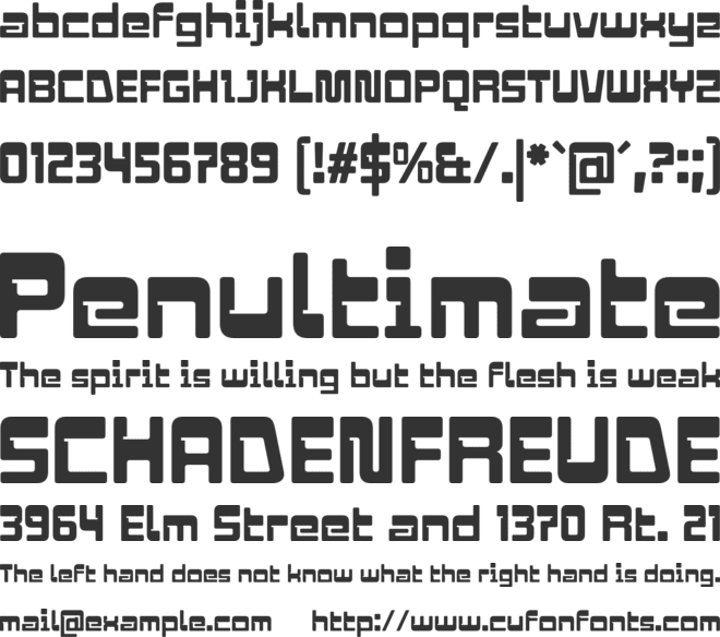 Centuro font preview