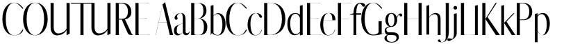 COUTURE font