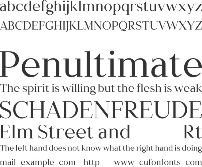 Typhera font preview