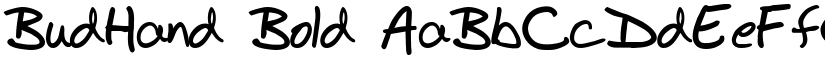 BudHand font download
