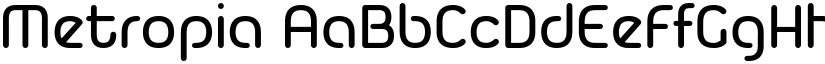 Metropia font