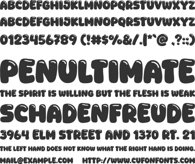 Spicy Sale font preview