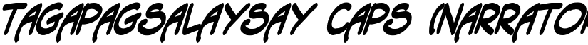 Tagapagsalaysay Caps (Narrator) BoldItalic font
