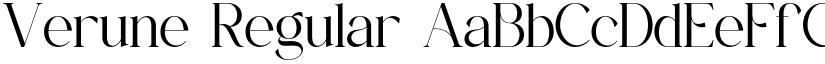 Verune Regular font
