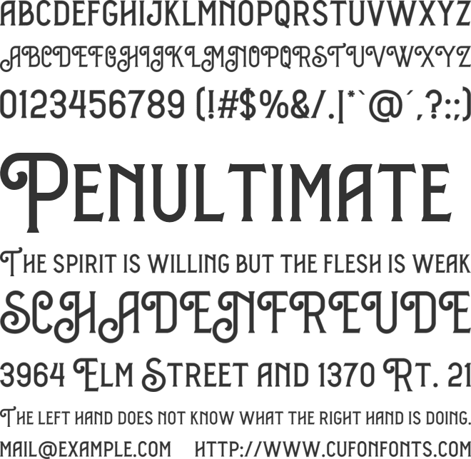 Heralon font preview