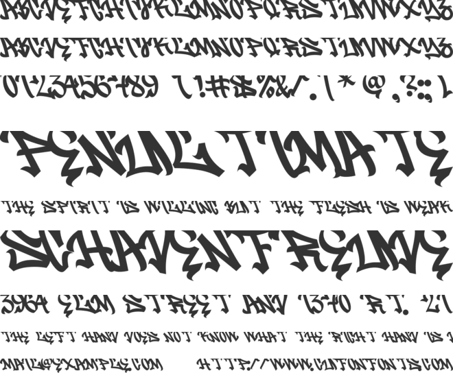 Koobang font preview