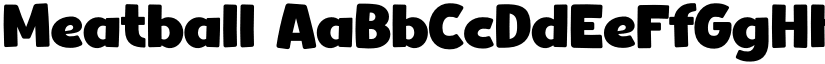 Meatball font