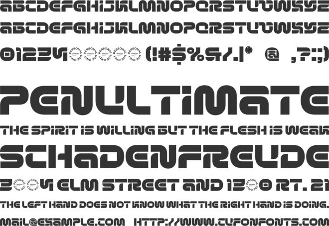 Respro font preview