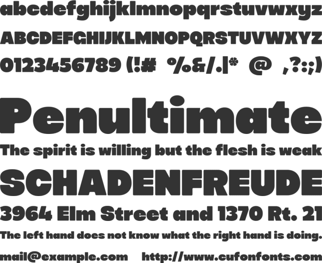 Pottred font preview