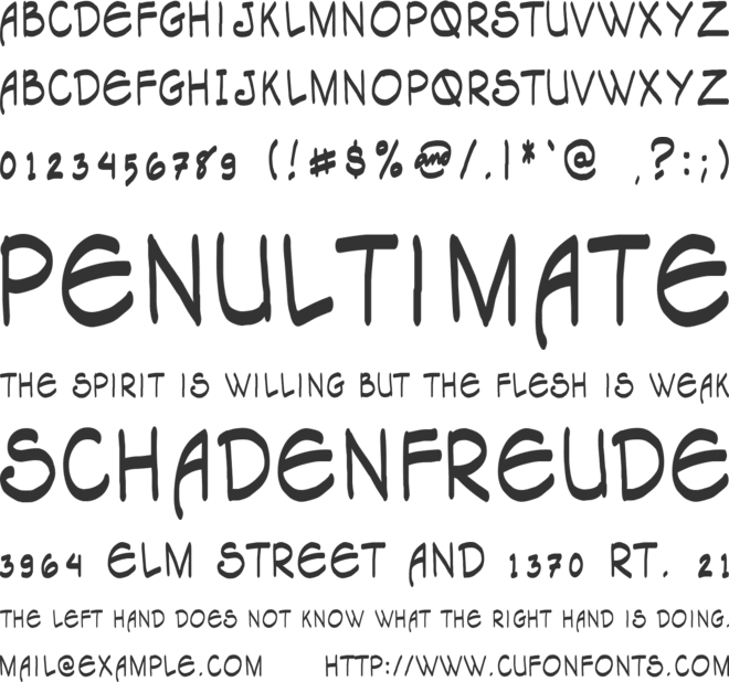 Tagapagsalaysay Caps (Narrator) font preview