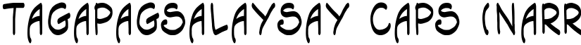 Tagapagsalaysay Caps (Narrator) Regular font