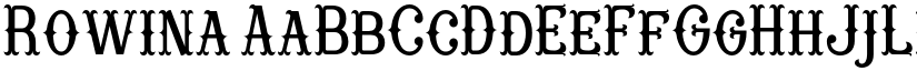 Rowina font download