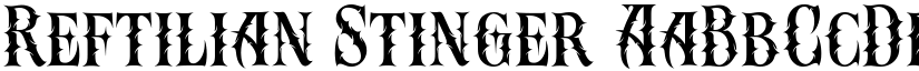 Reftilian Stinger font download