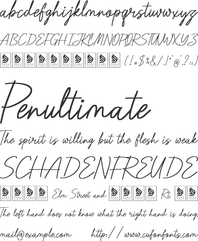 Barrow Waylow font preview