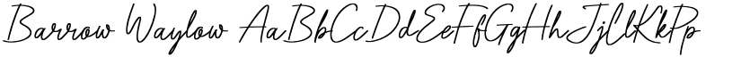 Barrow Waylow font