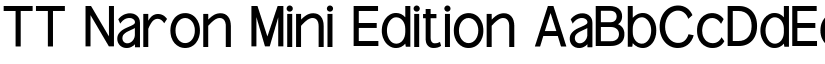 TT Naron Mini Edition font download