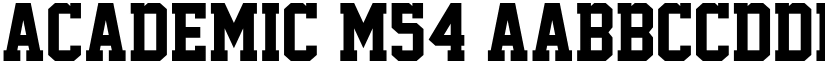 Academic M54 font