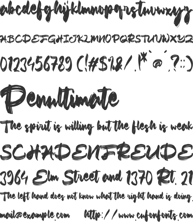 Rasta Dusty font preview