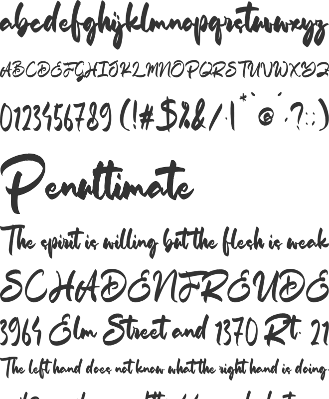 Rose Wales font preview