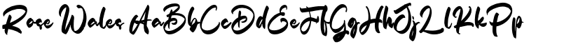 Rose Wales font download
