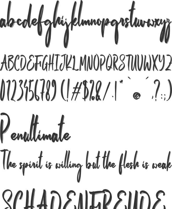 Kapotteshi font preview